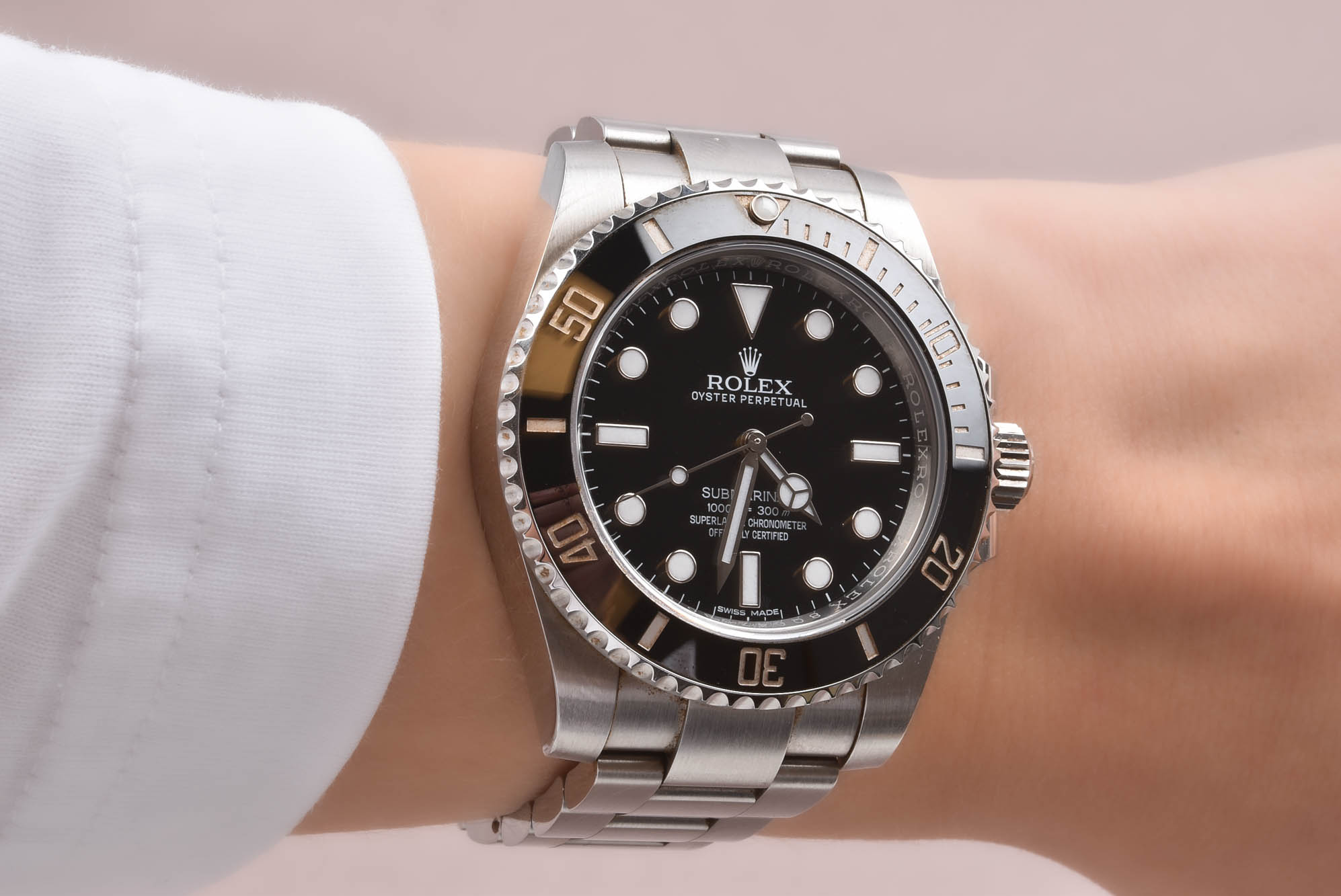 HERRUR ROLEX SUBMARINER 300M AUT 42MM MODELL 114060 KORT L NK