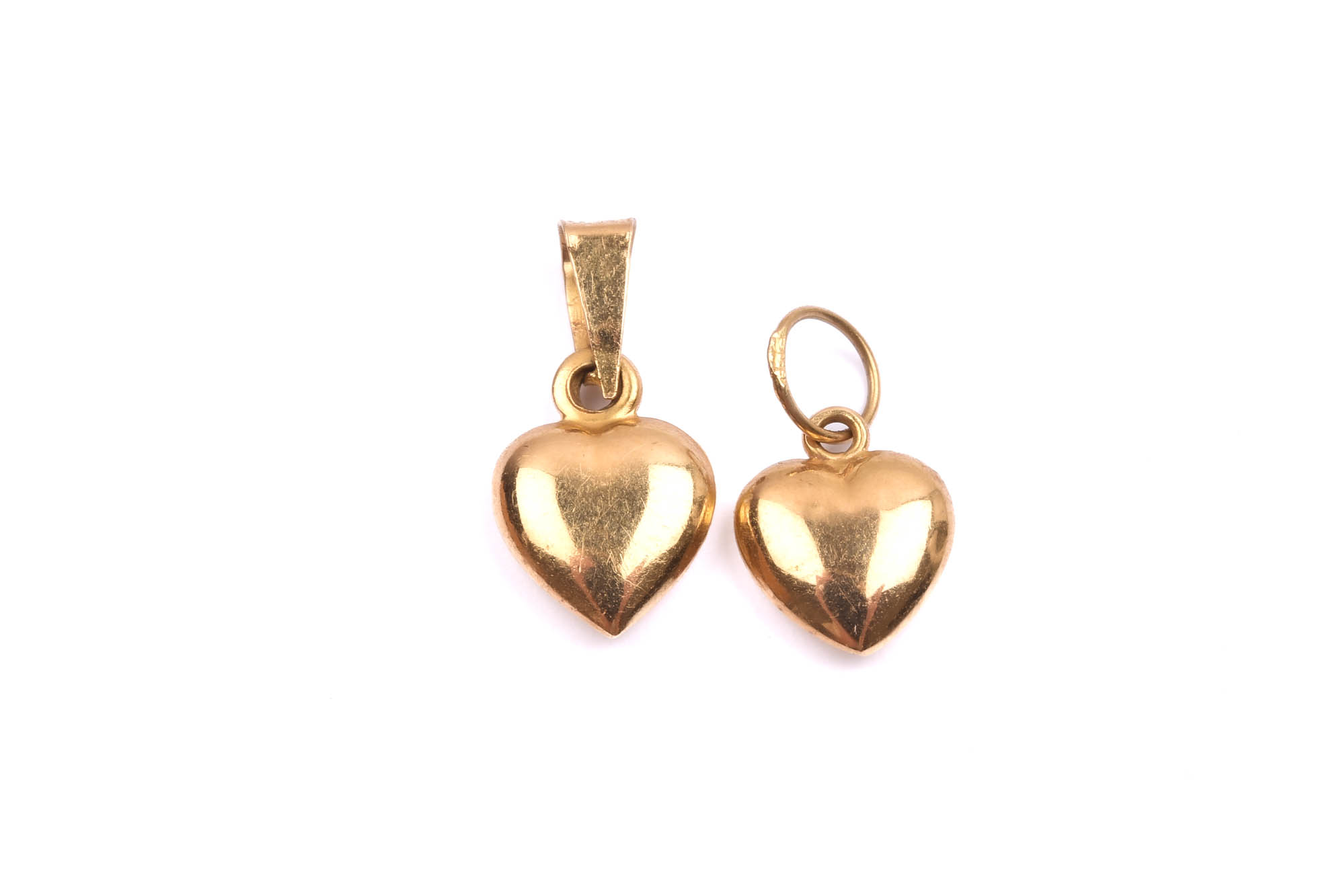 Gold Filled Puffed Heart Charm