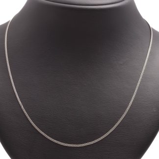 HALSKEDJA VITGULD PANSAR 43,5CM, BREDD: 1,5MM, SVENSK IMPORT-STÄMPEL