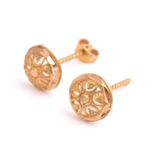 PAR ÖRHÄNGEN (1 LÅS SAKNAS, NGT BÖJDA) 1CM