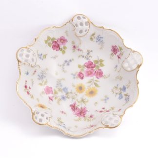 PORSLINSSKÅL ROSENTHAL, MODELL: MOLIERE FLORIDA, DIAMETER: 23CM, TILLV. TYSKLAND 1901-33