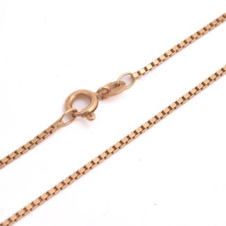 HALSKEDJA VENETIANSK 50,5CM, BREDD: 1,1MM (MINIMALA BUCKLOR) ITALIENSKA STÄMPLAR & SVENSK IMPORT-STÄMPEL