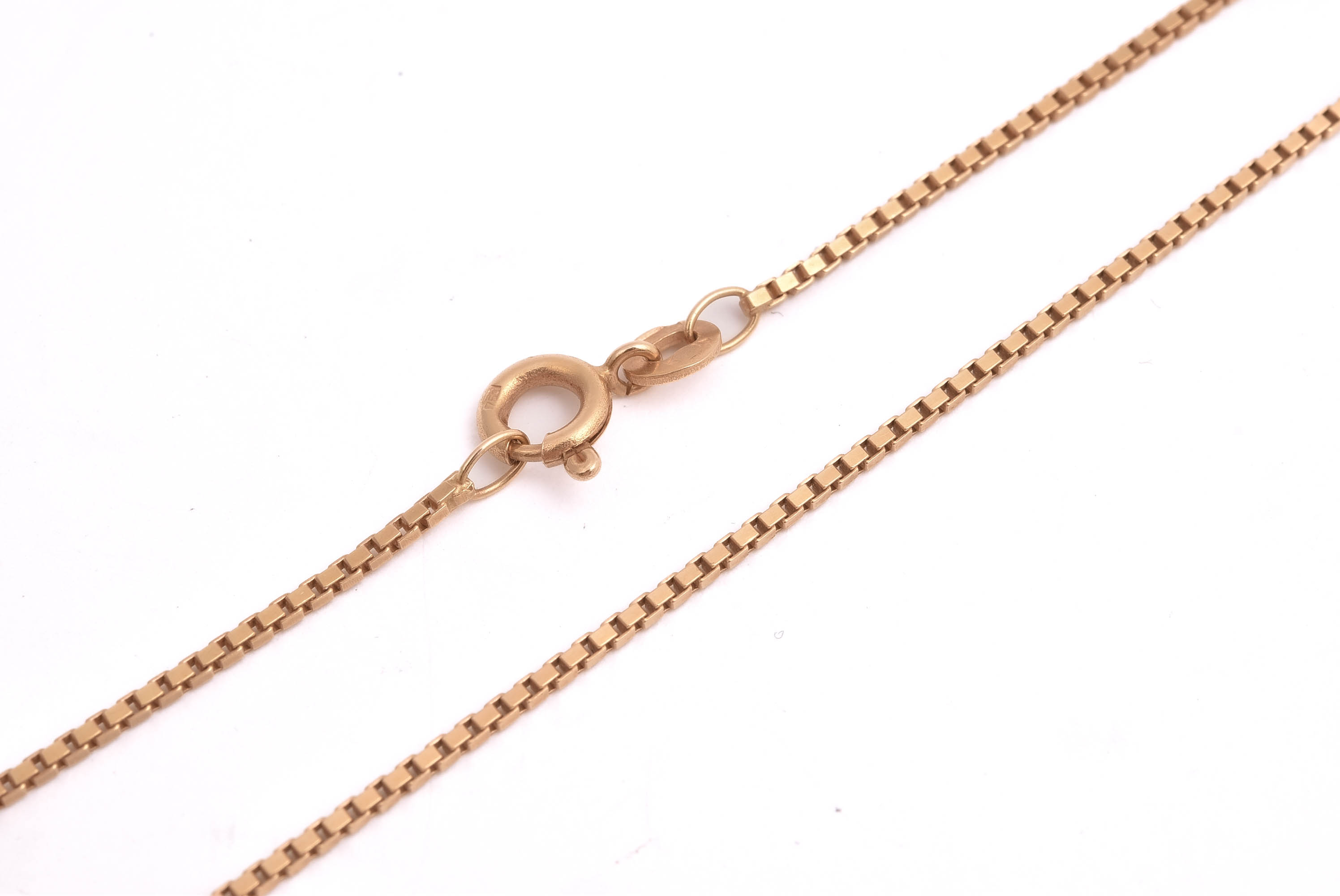 HALSKEDJA VENETIANSK 50,5CM, BREDD: 1,1MM (MINIMALA BUCKLOR) ITALIENSKA STÄMPLAR & SVENSK IMPORT-STÄMPEL