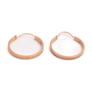 PAR ÖRHÄNGEN, YTTER-DIAMETER: 2,4CM, ITALIENSKA STÄMPLAR & SVENSK IMPORT-STÄMPEL