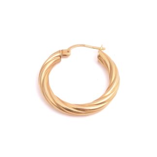 ETT UDDA ÖRHÄNGE, YTTER-DIAMETER: 2,7CM (MINIMALA BUCKLOR) TILLV. GULDFYND