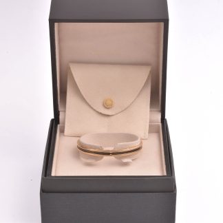 ÖPPEN ARMRING BVLGARI B-ZERO BANGLE, 18K GULD & STÅL, INNER-DIAMETER: 5,6x4,4CM (LITEN STORLEK) M CERT (2013) & ORIG ETUI M YTTER-LÅDA, I ORIG BULGARI PAPPERSPÅSE