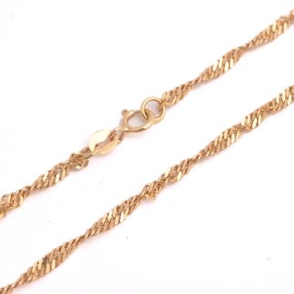 HALSKEDJA SINGAPORE 41CM, BREDD: 2,4MM