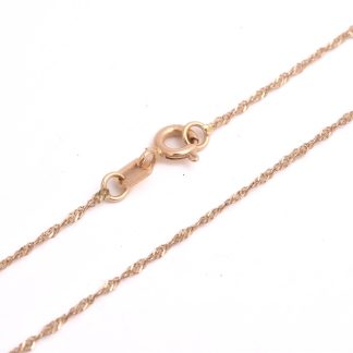 HALSKEDJA SINGAPORE 42CM, TILLV. GULDFYND, REK. NYPRIS: 3298:-