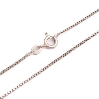 HALSKEDJA SILVER VENETIANSK 51CM (MINIMALA BUCKLOR)