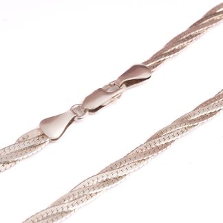 HALSSMYCKE SILVER 42CM (DEFEKT; VRIDEN) TILLV. ITALIEN