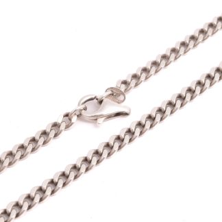 HALSKEDJA SILVER PANSAR 45,5CM, BREDD; 4,3MM (OBS!! EN ÖGLA VID LÅSET SAKNAS) TILLV. GULDFYND