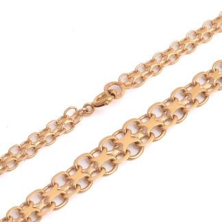 HALSKEDJA X-LÄNK 46CM, BREDD: 4,5-8,8MM, TILLV. FALKÖPING