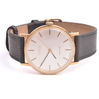 HERRUR TISSOT STYLIST MEKANISK 33,5MM, 14K I BOETTEN, GRAVYR PÅ BAKBOETTEN, I ORIG KART