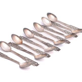 12 KAFFESKEDAR SILVER, MODELL: PRINSESS, 120MM, TILLV. CESON, GÖTEBORG 1975-77