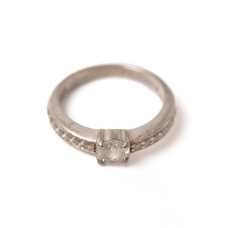 RING SILVER M VITA CUBIC ZIRKONIA 17MM, TILLV. GULDFYND, REK. NYPRIS: 449:-