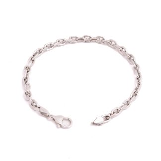 ARMLÄNK VITGULD ANKAR IHÅLIG 19CM, BREDD: 4,3MM, TILLV. GULDFYND, REK. NYPRIS: CA 17200:-