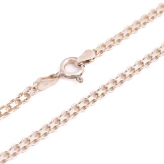 HALSKEDJA SILVER X-LÄNK 42CM, BREDD: 3MM, TILLV. GULDFYND