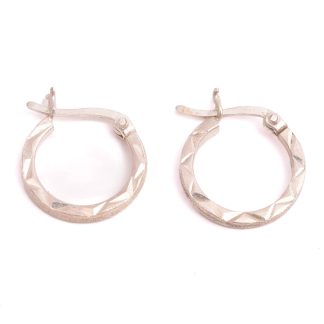 PAR ÖRHÄNGEN SILVER, YTTER-DIAMETER: 1,6CM, TILLV. GULDFYND