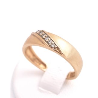 RING M 6 BRILJANT-SLIPADE DIAMANTER TOT. 0,06CT WESSELTON Si, 17MM, TILLV. GULDFYND, REK. NYPRIS: 11998:-