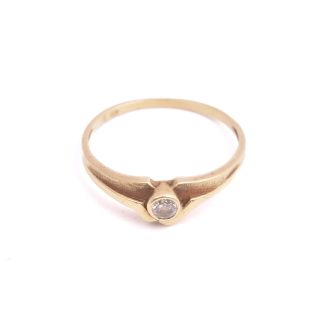 RING M VIT CUBIC ZIRKONIA, 17,75MM