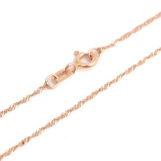 HALSKEDJA SINGAPORE 42CM, TILLV. GULDFYND, REK. NYPRIS: 3298:-