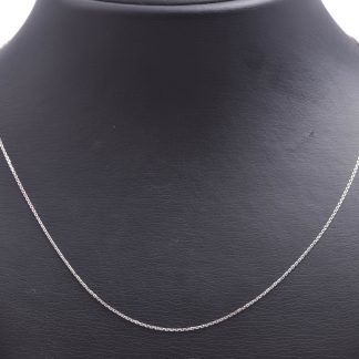 HALSKEDJA VITRODIERAT RÖDGULD 49,5CM (STÄMPLAD 18K MEN HÅLLER BARA 14K) TILLV. TURKIET