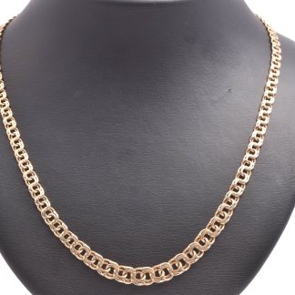 HALSKEDJA BISM DOSERAD 46CM, BREDD: 4,0-7,4MM, TILLV. FRANZEN, STOCKHOLM 1950