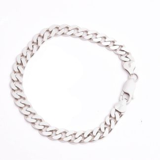 ARMLÄNK SILVER PANSAR 21CM, BREDD: 7,3MM, TILLV. GULDFYND (ÄNDPLATTORNA NGT BUCKLIGA, EN LÄNKBIT NGT BÖJD, DOCK FULLT ANVÄNDBAR)