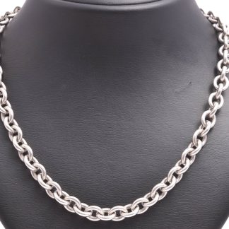 HALSKEDJA SILVER ANKAR 73CM, BREDD: 8,3MM, SVENSK IMPORT-STÄMPEL