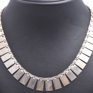 HALSSMYCKE SILVER 39-42,5CM, SVENSK IMPORT-STÄMPEL