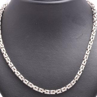 HALSKEDJA SILVER KEJSAR 55,5CM, BREDD: 4MM