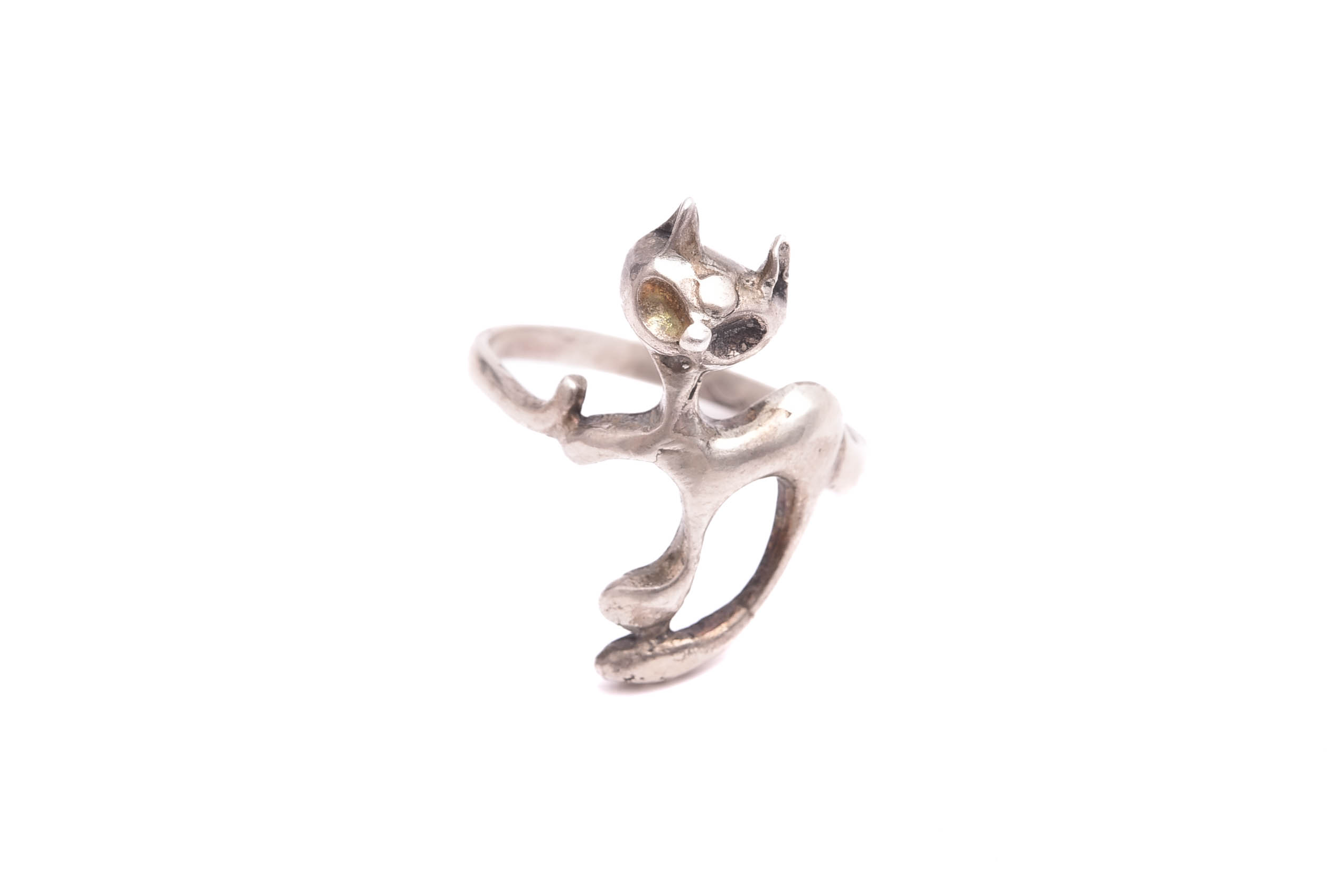 RING SILVER KATT, 19MM