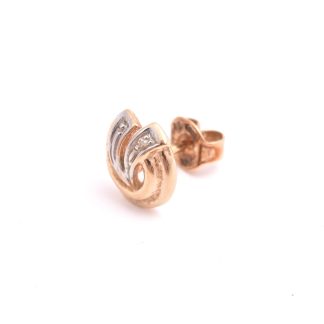 ETT UDDA ÖRHÄNGE M DIAMANT 0,005CT, 9MM