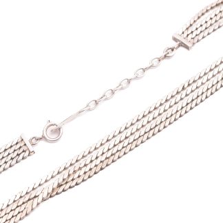 HALSSMYCKE SILVER 41-45CM (SMÅBUCKLOR & MINDRE DEFEKTER) SVENSK IMPORT-STÄMPEL