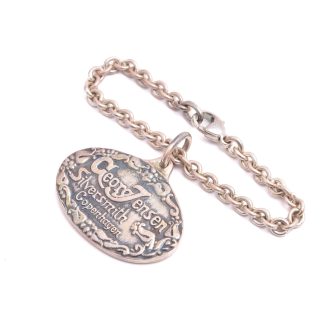 NYCKELRING SILVER GEORG JENSEN 1904-2004, 13CM