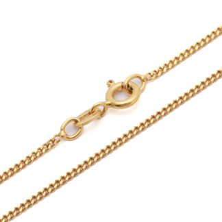 HALSKEDJA PANSAR, LÄNGD: 50CM, BREDD: 1,5MM / 18K 5G - TILLV. ITALIEN