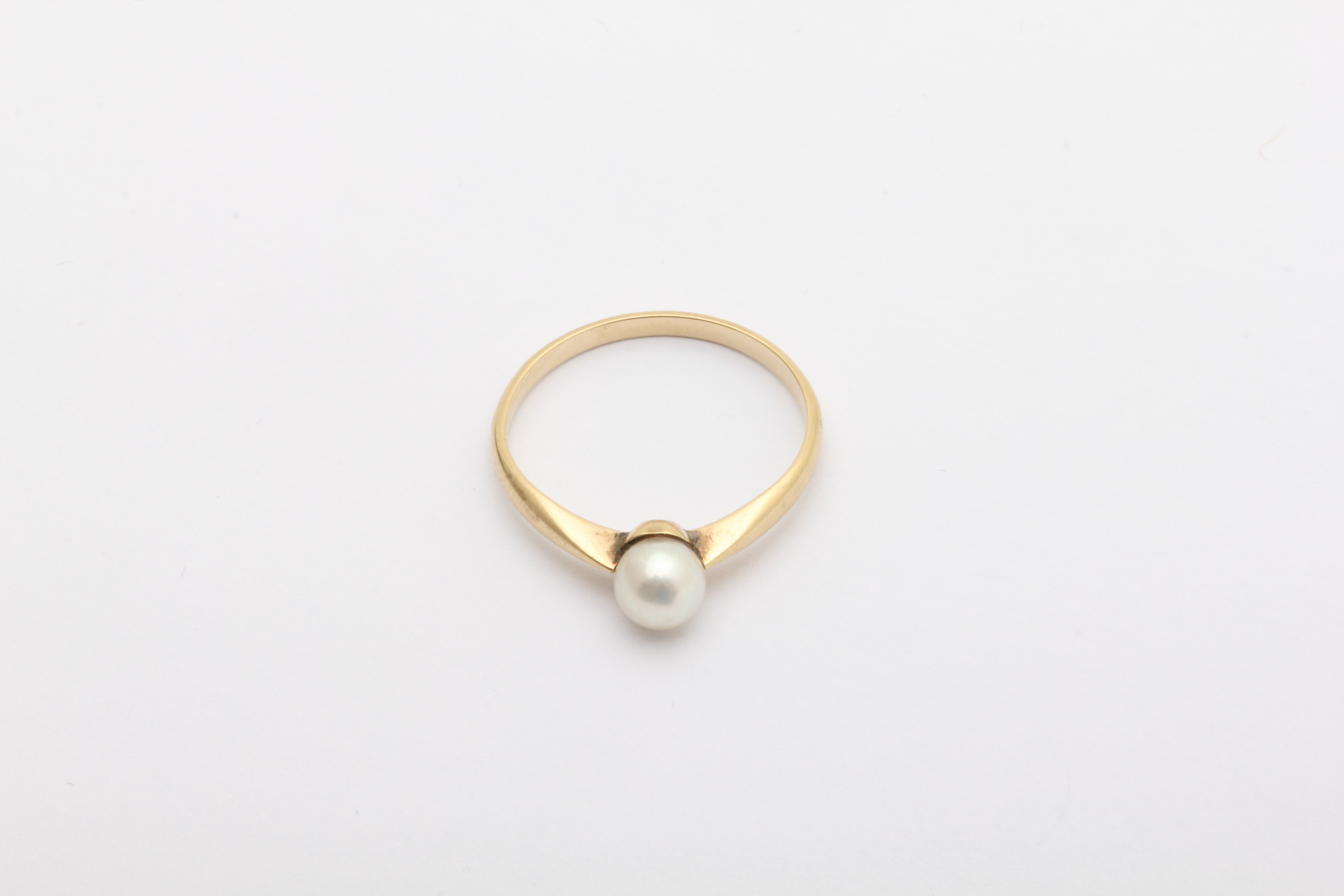 RING MED PÄRLA, STORLEK: ø 17,75MM / 14K 1,8G INKL PÄRLA - Bild 3