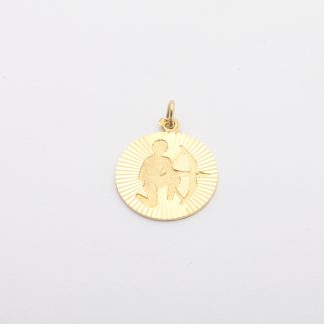 HÄNGE STJÄRNTECKEN SKYTTEN (22 NOV - 21 DEC) MÅTT: 22x16MM / 14K 2G