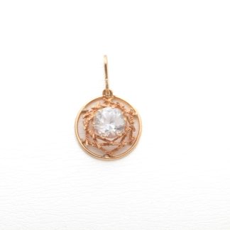 HÄNGE MED KRISTALL, MÅTT: 27x17MM / 18K 2,3G INKL STEN