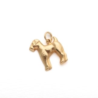 HÄNGE / BERLOCK HUND 15x14MM / 18K 0,8G - TILLV. SVERIGE