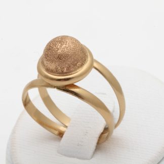 RING MED FROSTAT ROSÉGULD, ø 17,25MM / 18K 3G