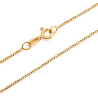 HALSKEDJA PANSAR, LÄNGD: 39CM, BREDD: 1MM / 18K 2G - TILLV. BALESTRA, OBS! BARNSTORLEK!