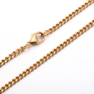 HALSKEDJA PANSAR, 49,5CM, BREDD: 3MM / 18K 17,5G - TILLV. JO'ANS - NYSKICK!