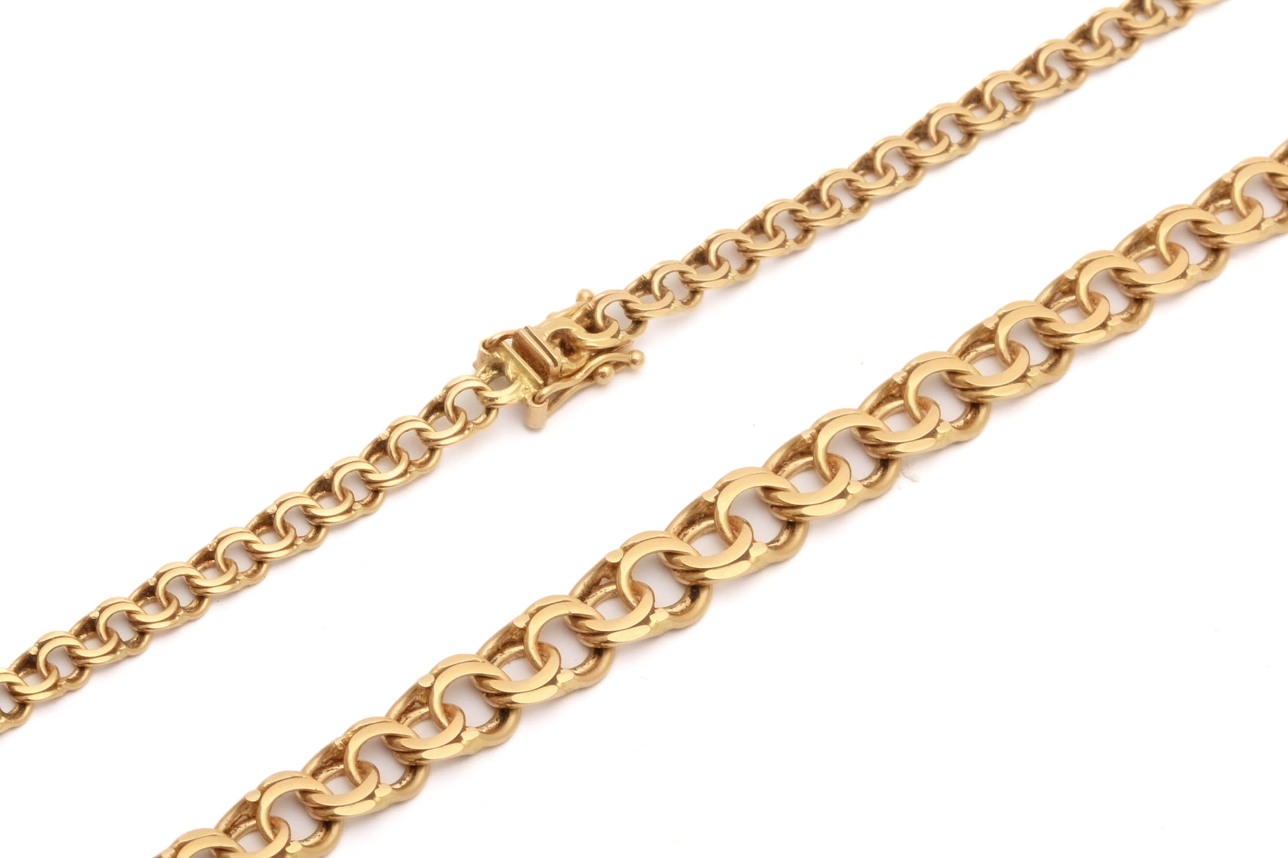 HALSKEDJA BISMARCK, 43,5CM, DOSERAD: 4-6,7MM / 18K 16,5G - TILLV. SVEDBOM & CO