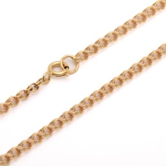 HALSKEDJA 60CM, BREDD: 3MM / 18K 11,4G - TILLV. SVERIGE, OBS! INTE VANLIG BISMARCK