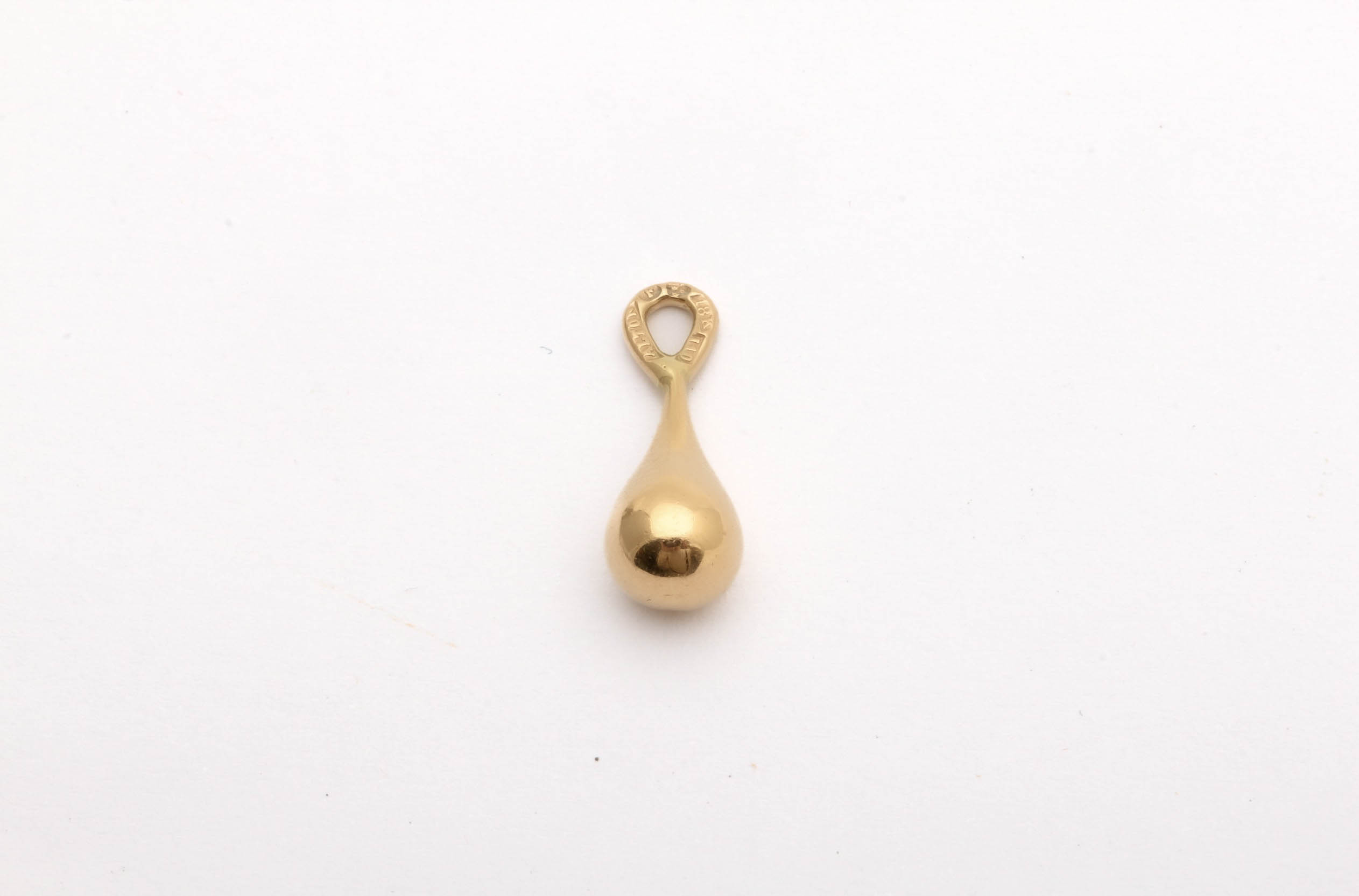 HÄNGE DROPPE, 19x7MM / 18K 2,7G - TILLV. ALTON 1985