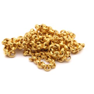 DEFEKT HALSKEDJA MED TRASIG LÄNK, BUCKLOR, NAGG OCH REPOR