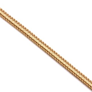 ARMBAND RÄVSVANS 17,5CM, BREDD: 2,5MM - TILLV. GULDFYNDGRUPPEN, OBS! LÅSET ÄR BYTT OCH LÄNKEN ÄR NÅGOT OJÄMN