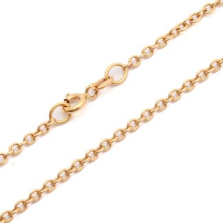 HALSKEDJA ANKAR, 45,5CM, BREDD: 2MM - TILLV. BALESTRA