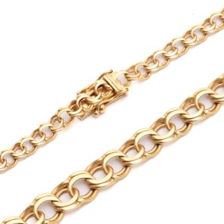 HALSKEDJA BISMARCK, 45,5CM, DOSERAD: 4-7MM - TILLV. SVERIGE